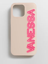 BaubleBar Fine Line Custom iPhone Case - Beige/Hot Pink - 
    Custom Phone Case
  
