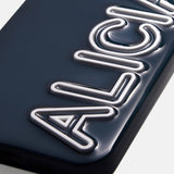 Fine Line Custom iPhone Case - Navy/White