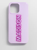 BaubleBar Block Font Custom iPhone Case - Lavender/Purple - 
    Custom Phone Case
  
