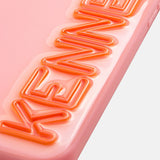 Fine Line Custom iPhone Case - Blush/Orange