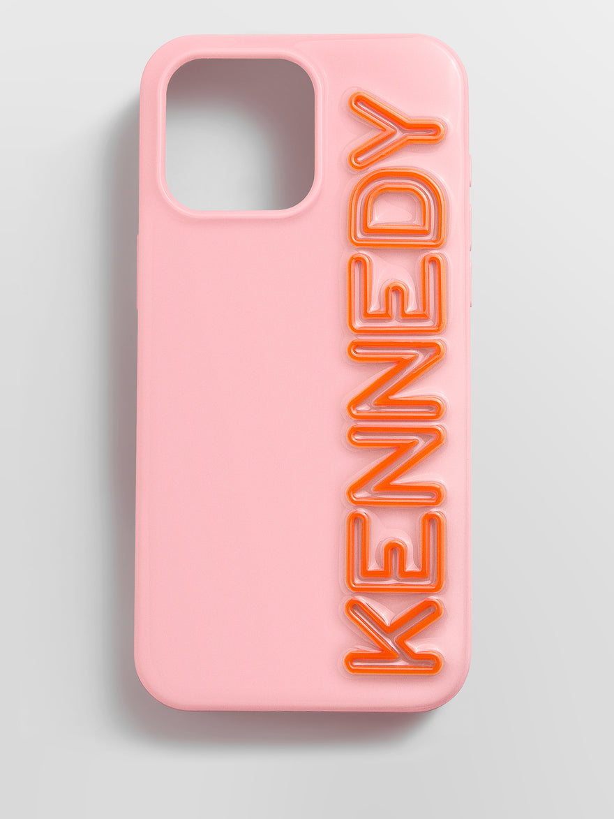 Fine Line Custom iPhone Case - Blush/Orange