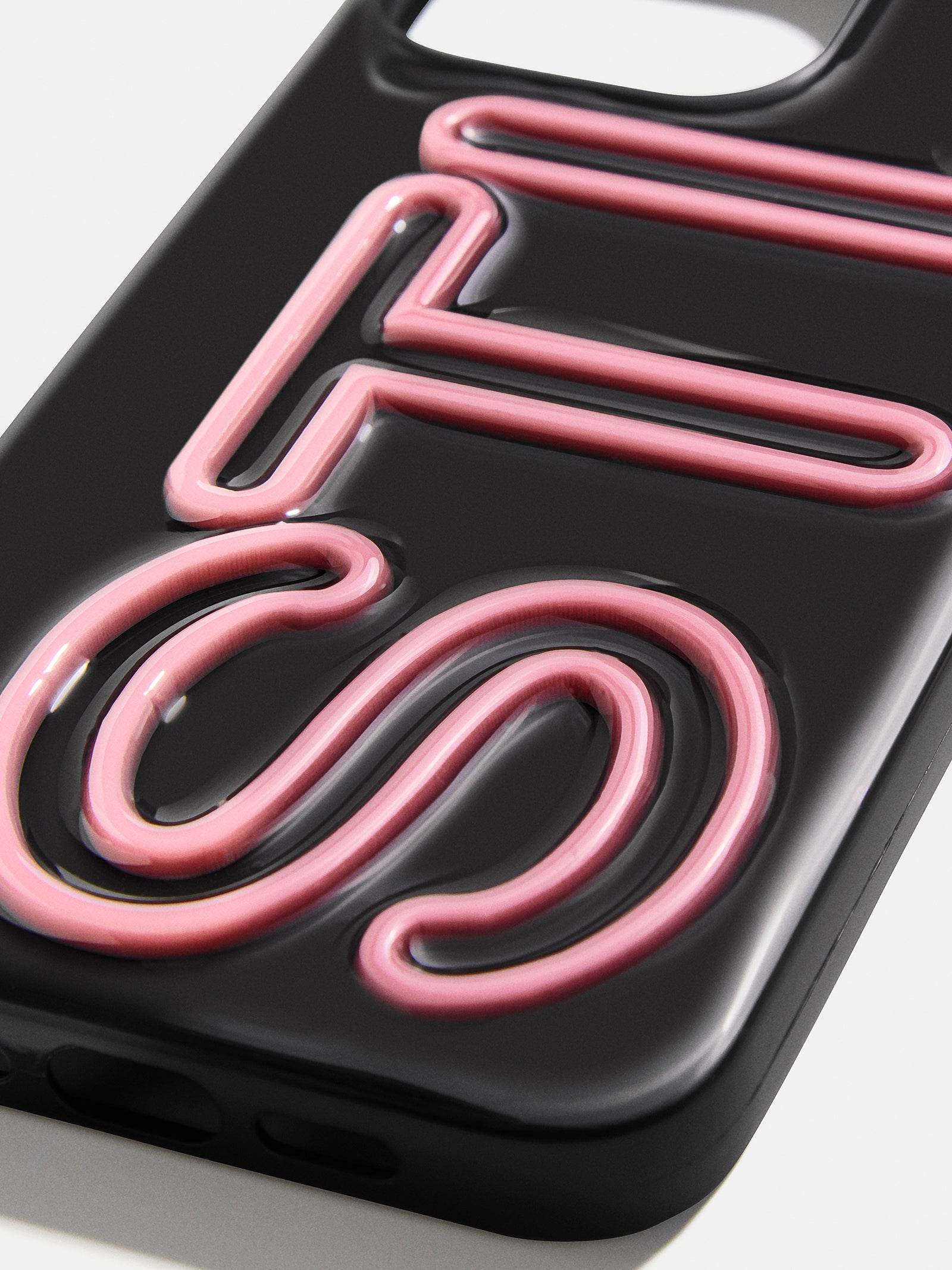 Fine Line Custom iPhone Case - Black/Pink – Custom Phone Case – BaubleBar