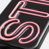 Fine Line Custom iPhone Case - Black/Pink