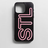 Fine Line Custom iPhone Case - Black/Pink