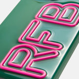 Fine Line Custom IPhone Case - Green/Hot Pink