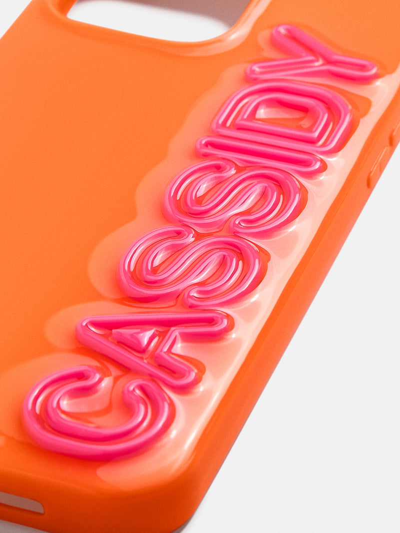Fine Line Custom iPhone Case - Orange/Hot Pink – Enjoy 20% Off: Big ...