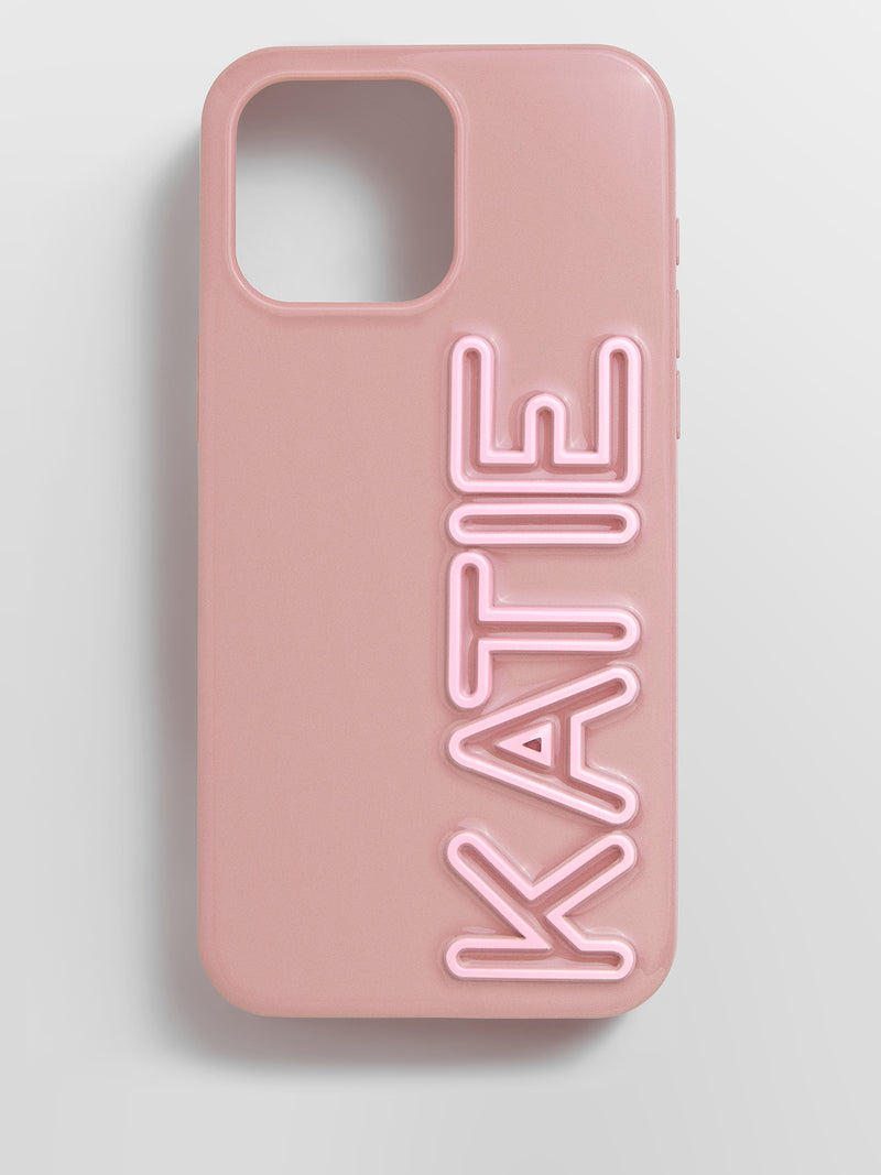 Fine Line Custom iPhone Case - Dusty Rose/Blush
