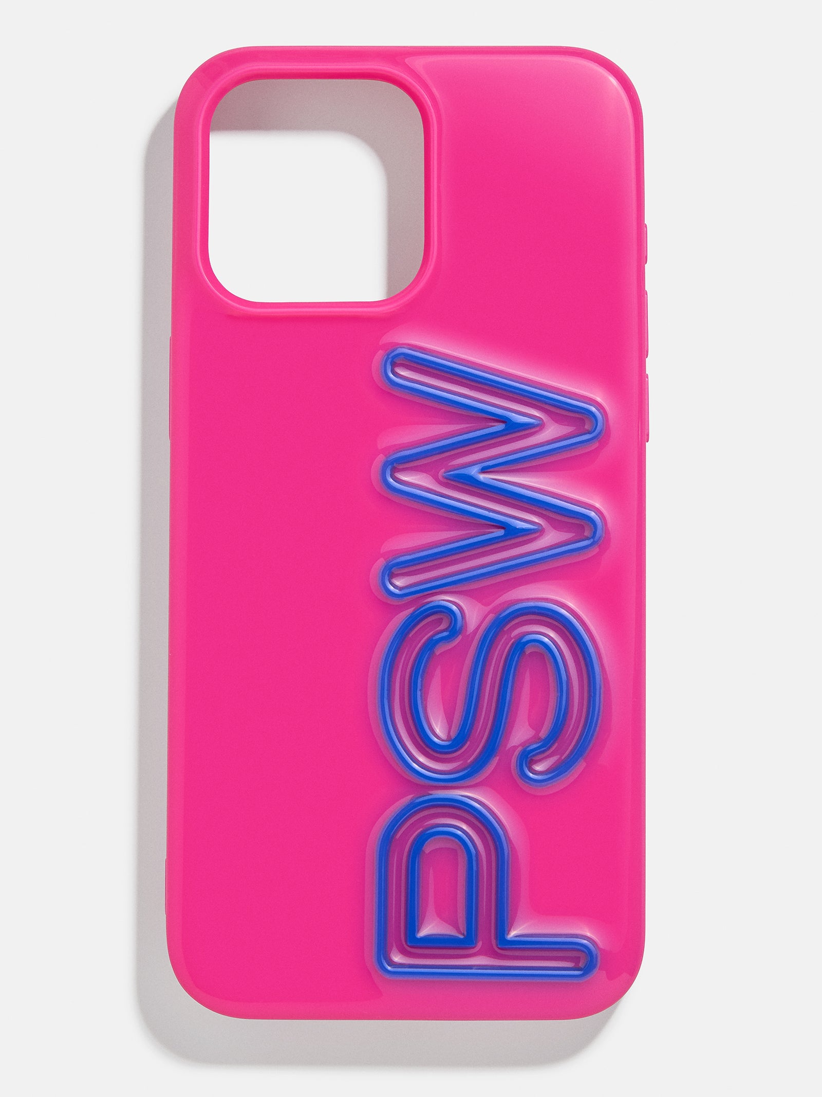 Fine Line Custom iPhone Case - Neon Pink/Cobalt Blue – Custom Phone ...