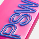 Fine Line Custom iPhone Case - Neon Pink/Cobalt Blue