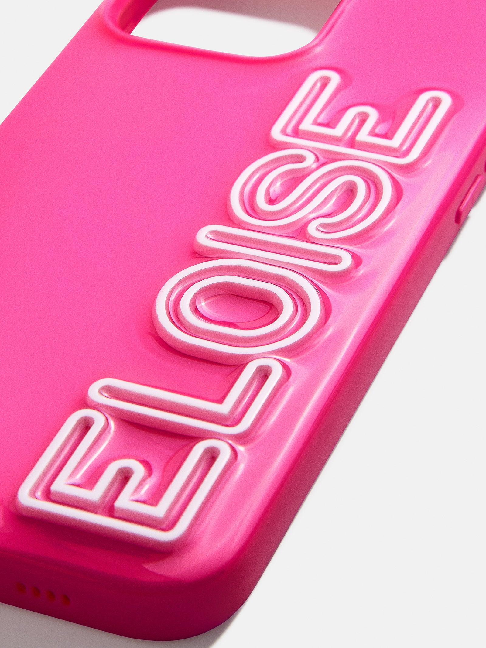 Fine Line Custom iPhone Case - Neon Pink/White – Custom Phone Case ...