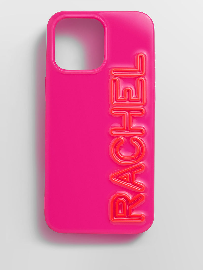 Fine Line Custom iPhone Case - Neon Pink/Neon Coral