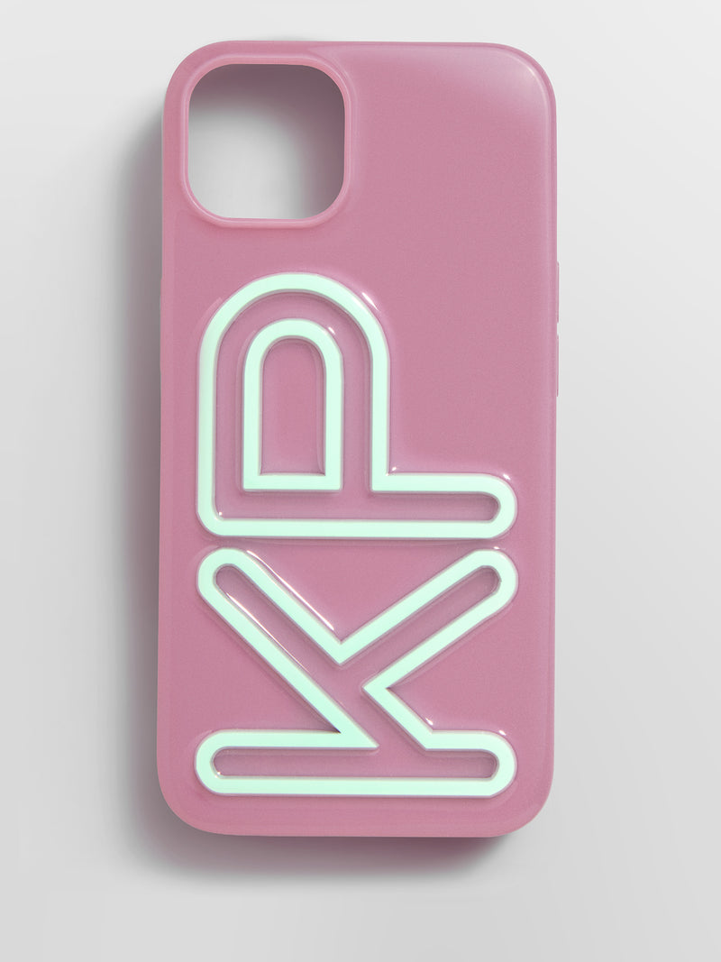 Fine Line Custom iPhone Case - Mauve/Mint Green