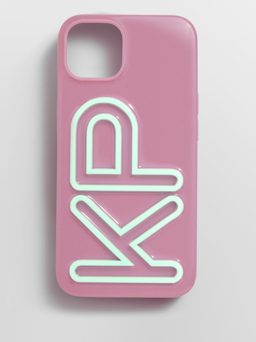Fine Line Custom iPhone Case - Mauve/Mint Green