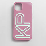 Fine Line Custom iPhone Case - Mauve/Mint Green