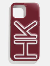 BaubleBar Fine Line Custom iPhone Case - Dark Red/White - 
    Enjoy 20% Off: One week only
  
