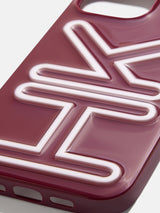 BaubleBar Fine Line Custom iPhone Case - Dark Red/White - 
    Enjoy 20% Off: One week only
  
