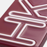 Fine Line Custom iPhone Case - Burgundy/White