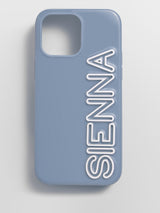 BaubleBar Fine Line Custom iPhone Case - Slate Blue/White - 
    Custom Phone Case
  

