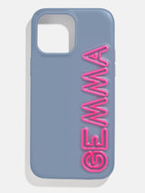 BaubleBar Fine Line Custom iPhone Case - Slate Blue/Hot Pink - 
    Custom Phone Case
  
