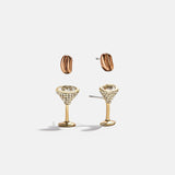 Espresso Yourself Earring Set - Espresso Martini Earring Set