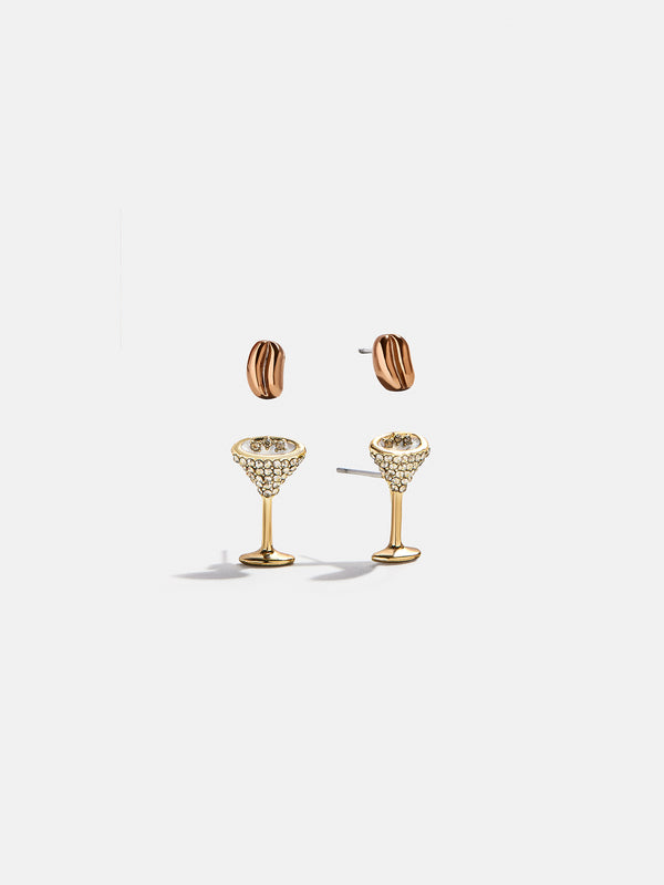 Espresso Yourself Earring Set - Espresso Martini Earring Set