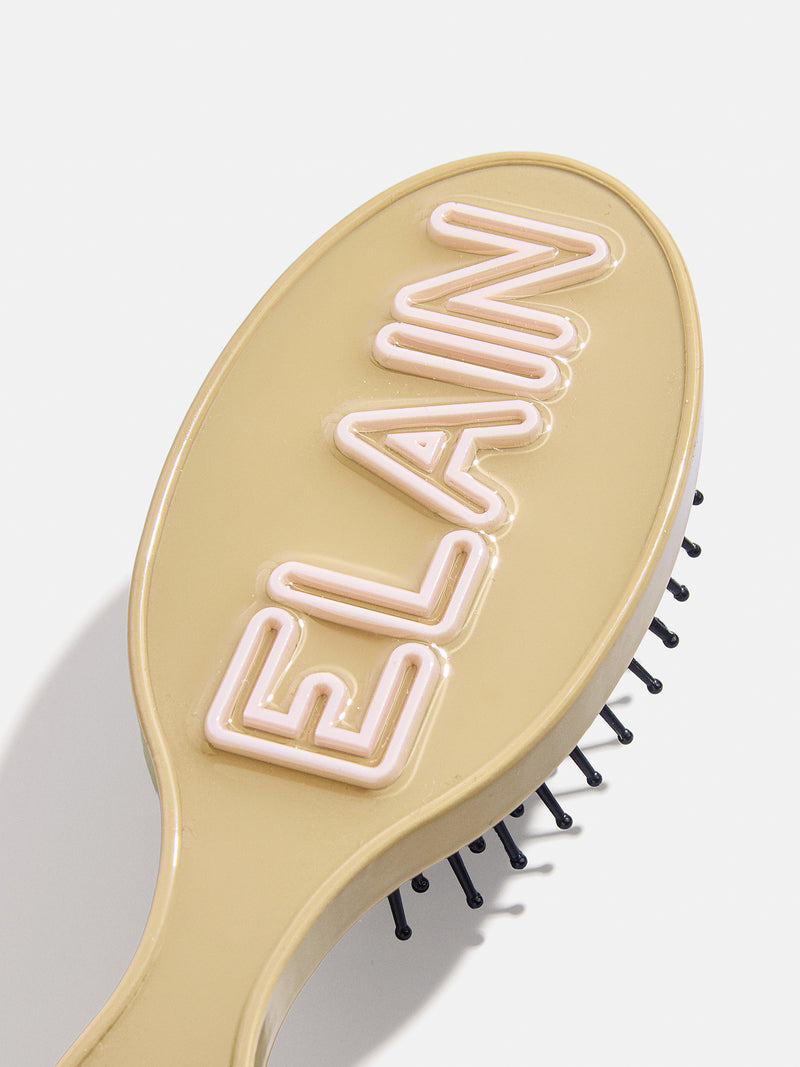 BaubleBar Fine Line Mini Custom Hair Brush - Beige/Light Pink