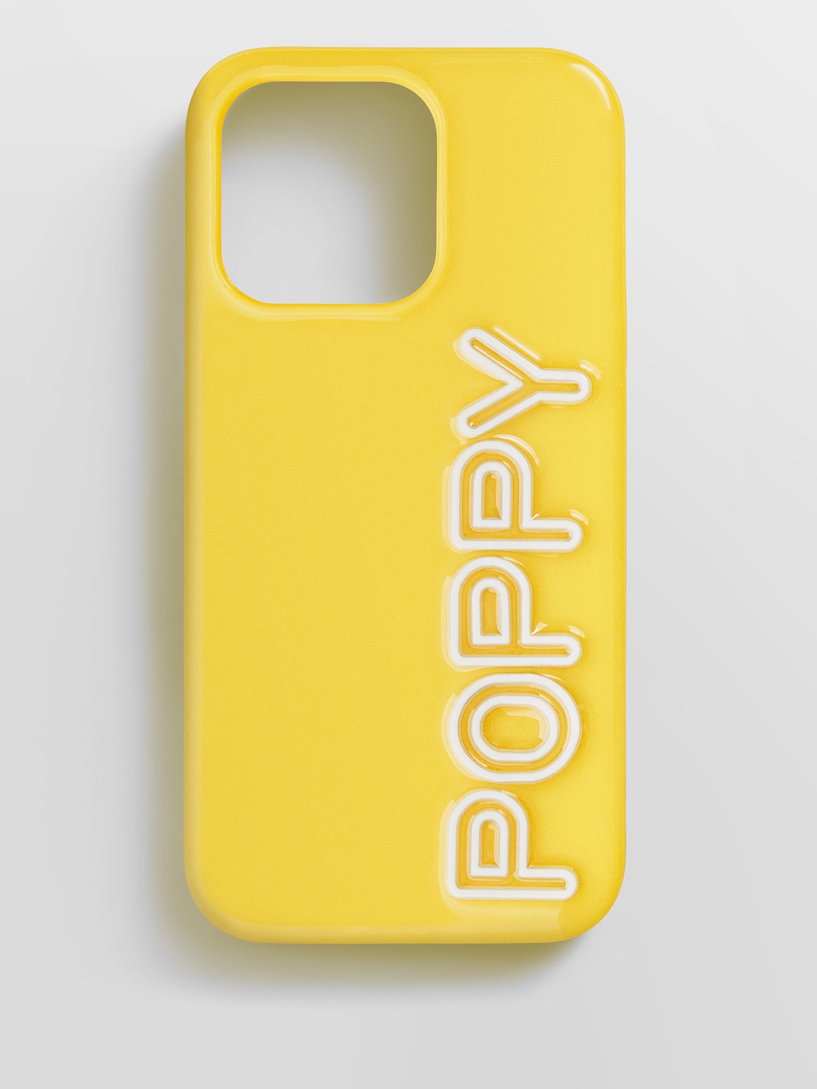 Fine Line Custom iPhone Case - Yellow/White