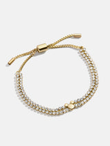 BaubleBar Disney Mickey Pavé Pull Tie Bracelet - Gold/Pavé - 
    Enjoy 20% off - This Week Only
  
