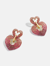 BaubleBar Disney Mickey Mouse Heart Statement Earrings - Pink - 
    Enjoy an extra 20% off sale - This Week Only
  
