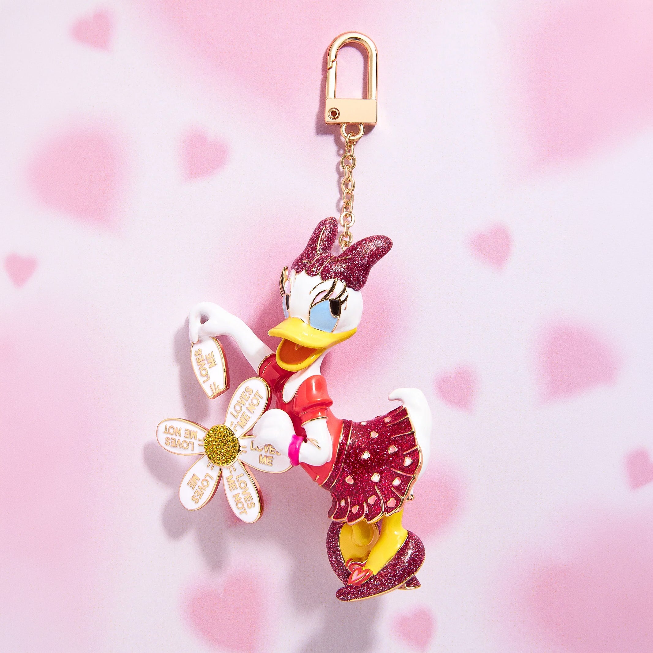 Disney Valentine's Day Bag Charm in Daisy Duck | BaubleBar