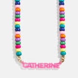 Beaded Kids' Custom Nameplate Necklace - Multi