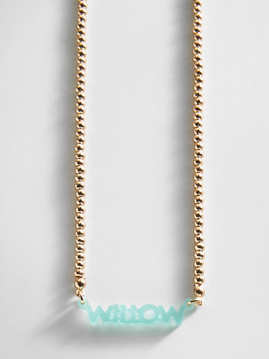 Pisa Kids' Custom Nameplate Necklace - Pisa Chain