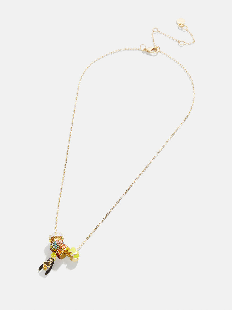 BaubleBar Disney Goofy Beaded Charm Necklace - Goofy - 
    Disney rondelle beads on a gold chain 
  
