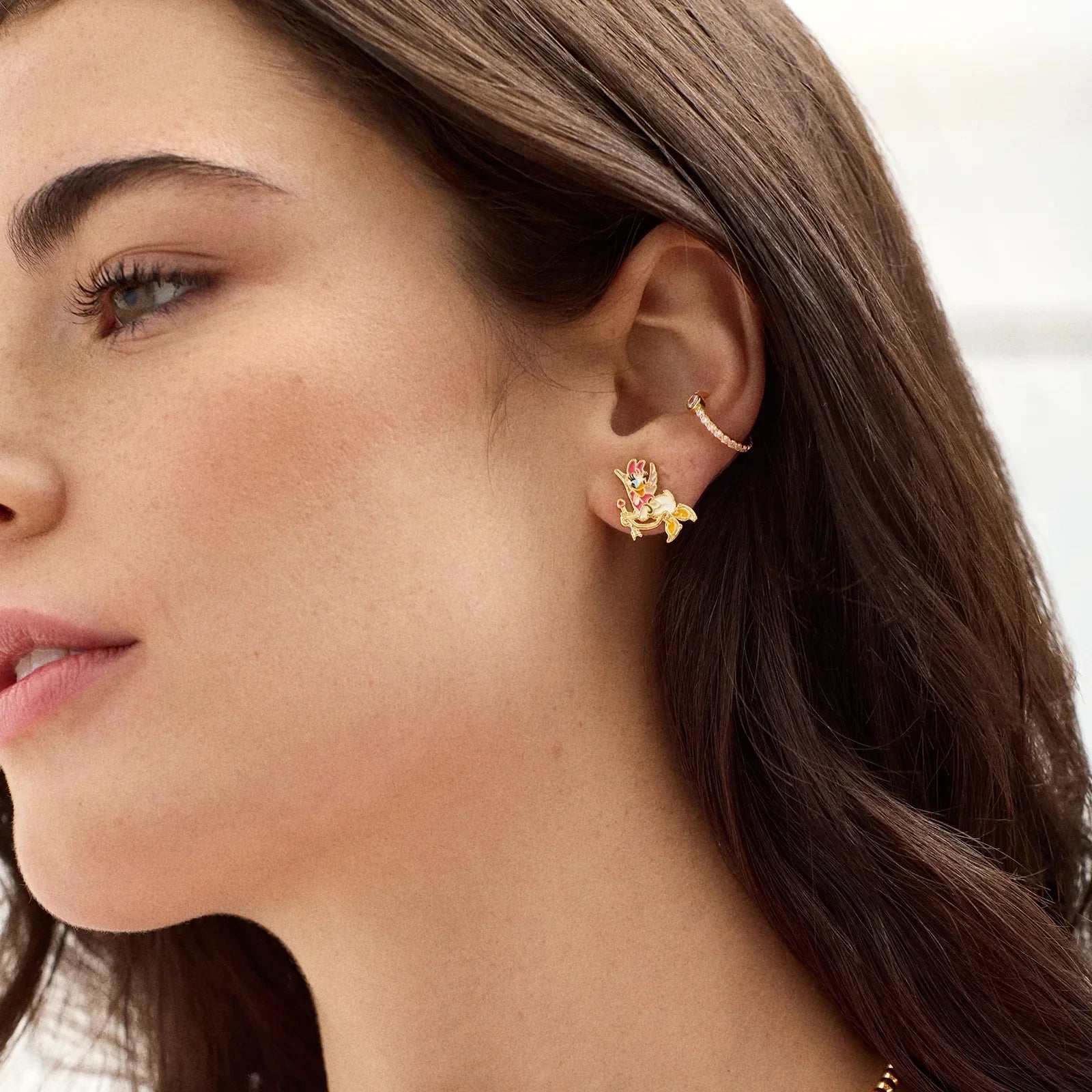 Disney Cupid Earrings in Daisy Duck | BaubleBar