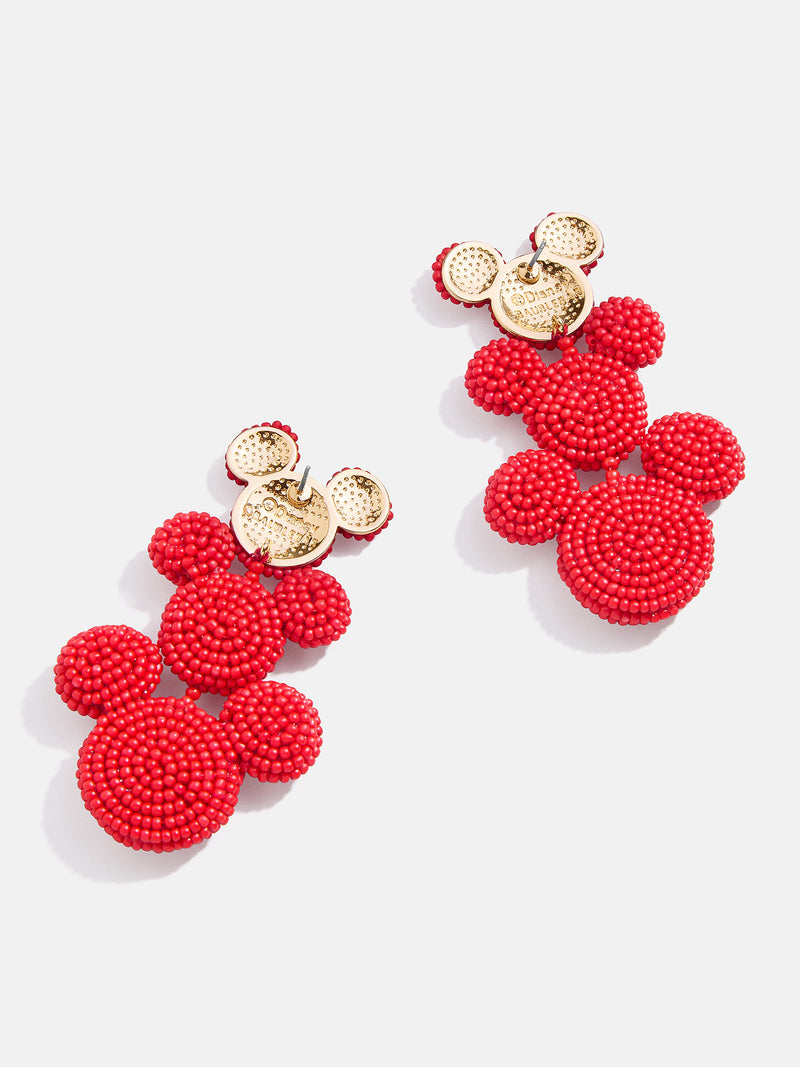 BaubleBar Disney Mickey Mouse Beaded Statement Earrings - Red - 
    Enjoy 20% off - This Week Only
  
