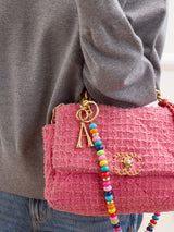 BaubleBar Gold Initial Enamel Bag Charm - A - 
    Initial keychain
  
