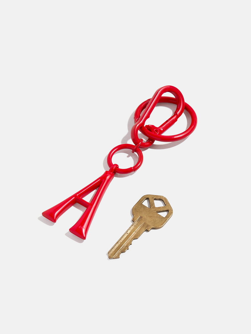 Red Initial Enamel Bag Charm - D
