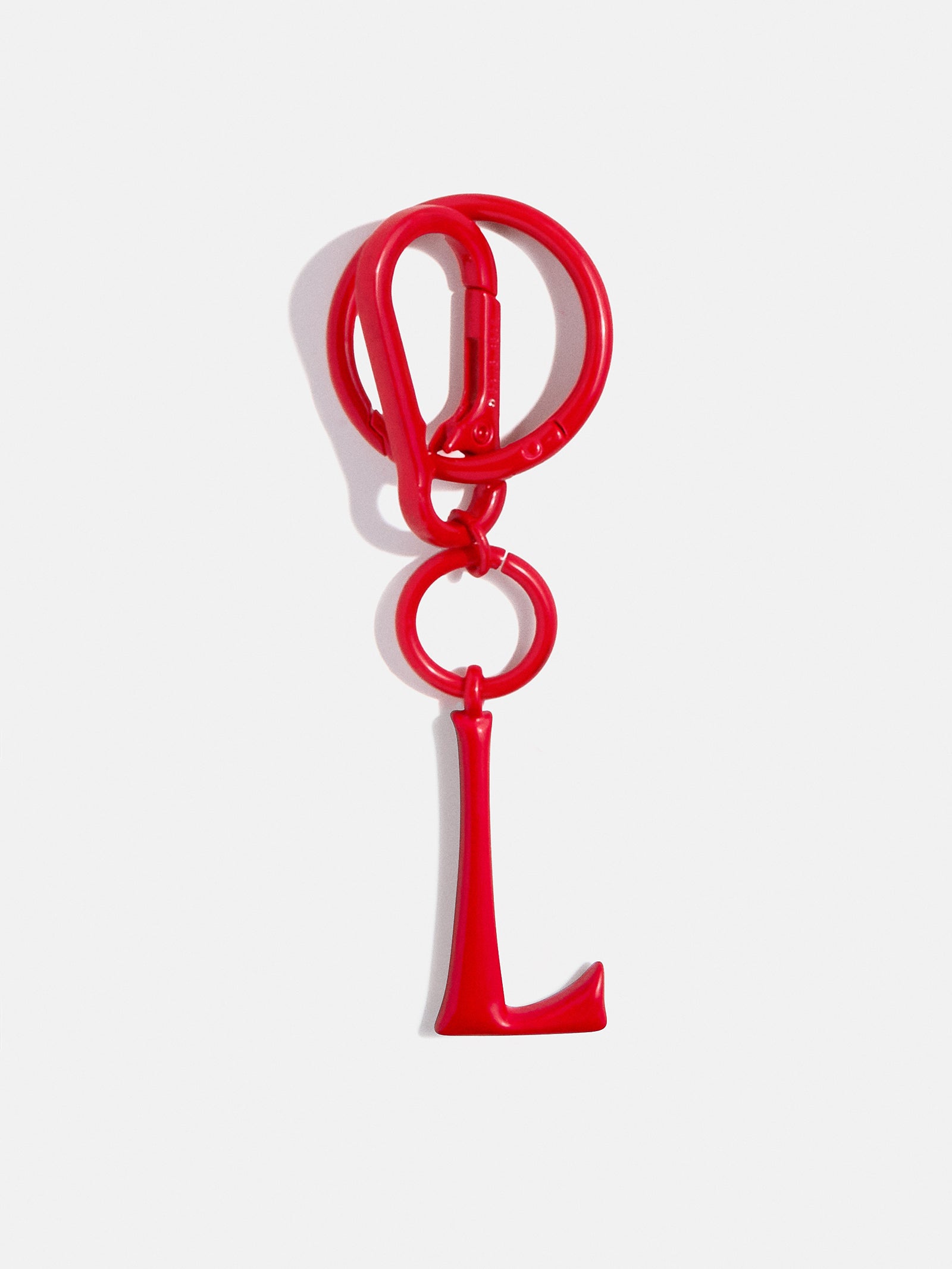 Red Initial Enamel Bag Charm - L