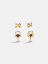 BaubleBar Endless Pastabilities Earring Set - Red Wine Earring Set - 
    Ends Tonight: Enjoy 20% off
  
