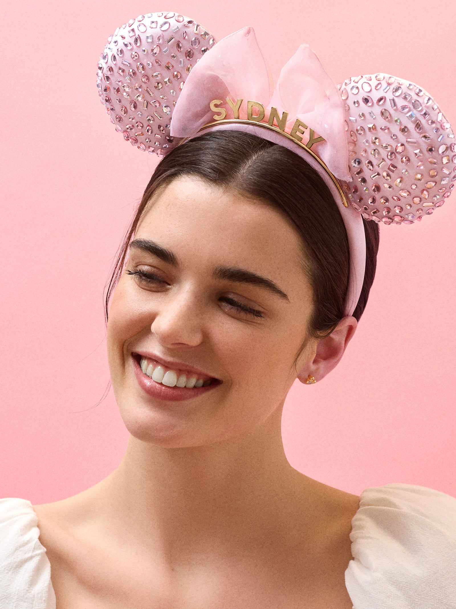 Custom classic Walt Disney Minnie Ears Minnie Classic Ears, Personalized Mickey Ear, Red White  main image 2