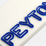 Fine Line Custom iPhone Case - White/Cobalt Blue