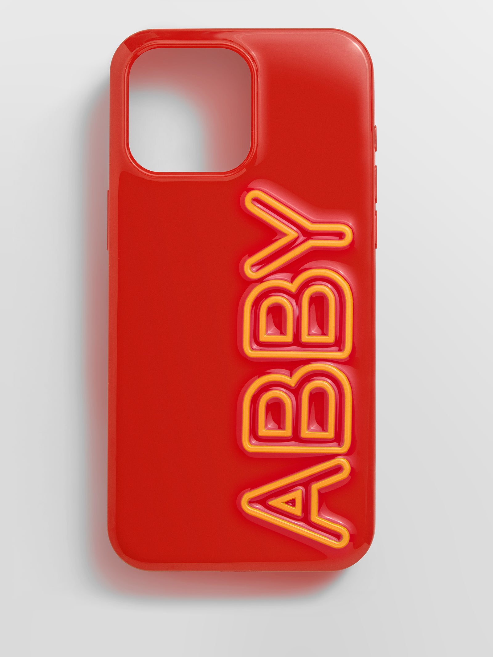 Fine Line Custom  Phone Case - Red/Yellow