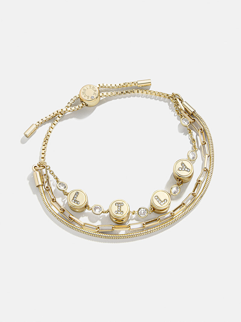 BaubleBar Custom Click & Go Bracelet - Gold/Pavé - 
    Enjoy 20% off - This Week Only
  
