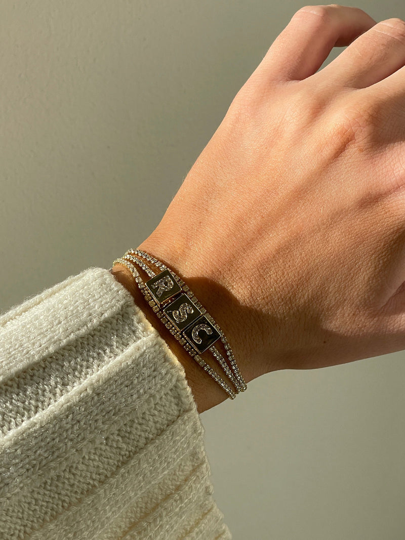 BaubleBar Custom Click & Go Bracelet - Gold/Pavé - 
    Enjoy 20% off - This Week Only
  
