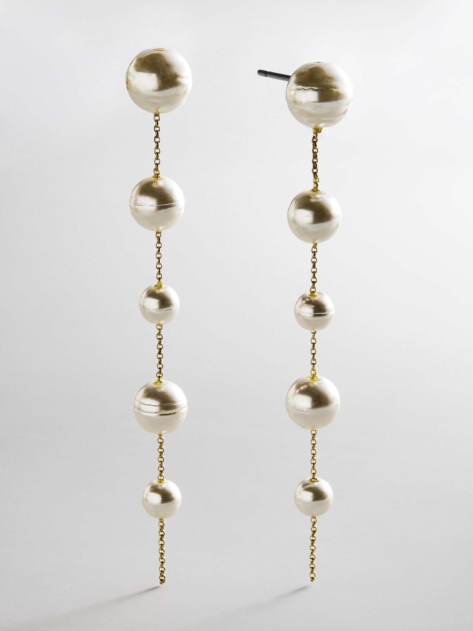 Blair Pearl Earrings - Gold/Pearl