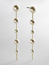 BaubleBar Blair Pearl Earrings - Gold/Pearl - 
    Pearl drop earrings
  
