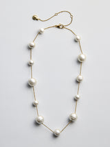 BaubleBar Blair Pearl Necklace - Pearl - 
    Statement pearls on a dainty gold chain
  
