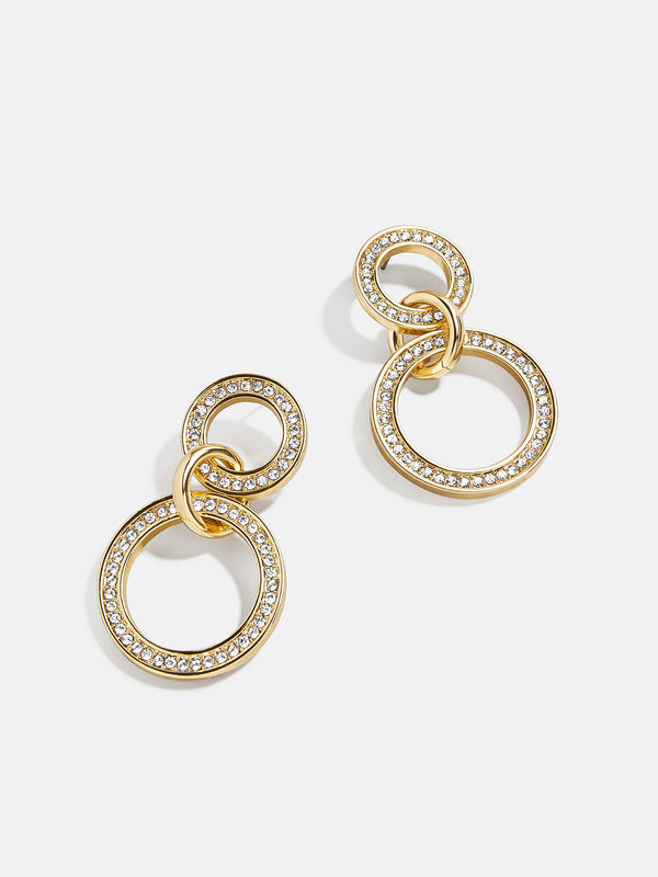 Maddie Statement Earrings - Gold/Pavé