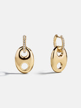 BaubleBar Thalia Huggie Earrings - Gold/Pavé - 
    Enjoy 25% Off. It's the Big Biannual Event: This Week Only
  
