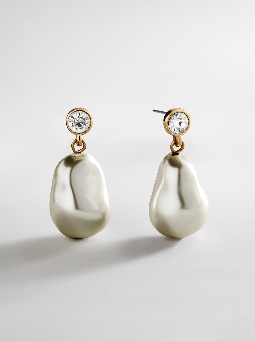 Elizabeth Earrings - White